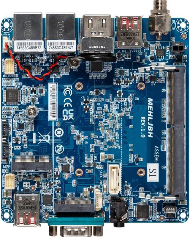Main image of GIGAIPC QBi-6412B Embedded Compact Board with Intel Celeron J6412 Processor, Single Channel DDR4 memory, 1 x COM, 1 x SATA 6Gb/s, 6 x USB - OEM