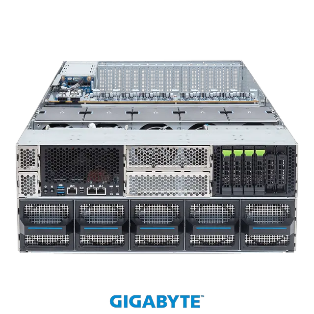 Alt view image 2 of 5 - GIGABYTE XL43-ZX0-AAS2 NVIDIA MGX™ Server - AMD EPYC™ 9005 Server Processors - 4U DP 8 x PCIe Gen5 GPUs