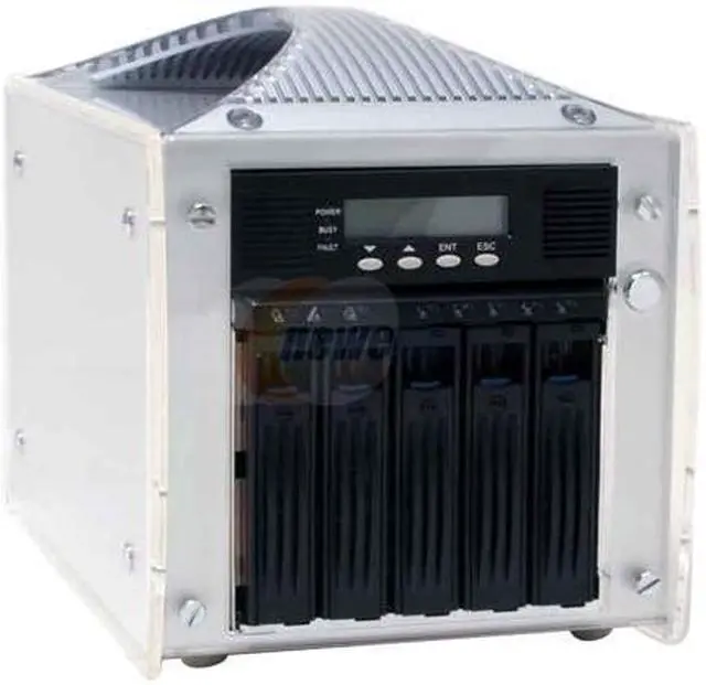 Main image of Tekram DC-805C Supports RAID levels 0,1,0+1,3,5,6 and JBOD 5 3.5" Drive Bays 1394b, USB2.0 RAID Sub-Systems w/ eSATA