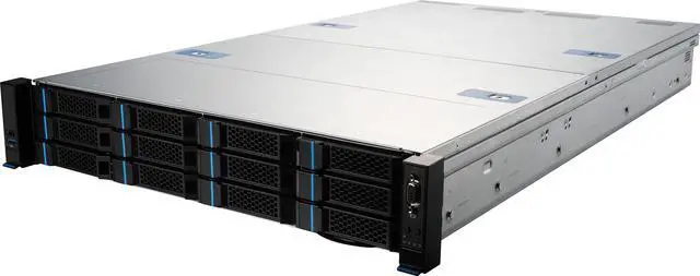 Main image of MSI S2205-01-10G Server Barebones,  Dual 4th/5th Gen Intel® Xeon® Scalable processors, 12 NVMe/SATA Hybrid Hot-swap drive bays, Dual 10 Gb Networking.