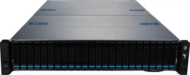 Alt view image 2 of 6 - MSI S2206-04 Server Barebones, Dual AMD EPYC™ 9004 Series Processors, 16 NVMe Hybrid Hot-swap drive bays + 8 SAS/SATA Hybrid Hot-swap drive, 2x 10Gb Networking.