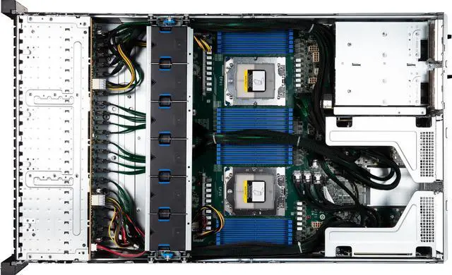 Alt view image 6 of 6 - MSI S2206-04 Server Barebones, Dual AMD EPYC™ 9004 Series Processors, 16 NVMe Hybrid Hot-swap drive bays + 8 SAS/SATA Hybrid Hot-swap drive, 2x 10Gb Networking.