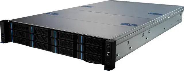 Main image of MSI S2206-02 Server Barebones, Dual AMD EPYC™ 9004 Series Processors, 4 NVMe Hybrid Hot-swap drive bays + 8 NVMe Hybrid Hot-swap drive bays, 2x 10Gb Networking.