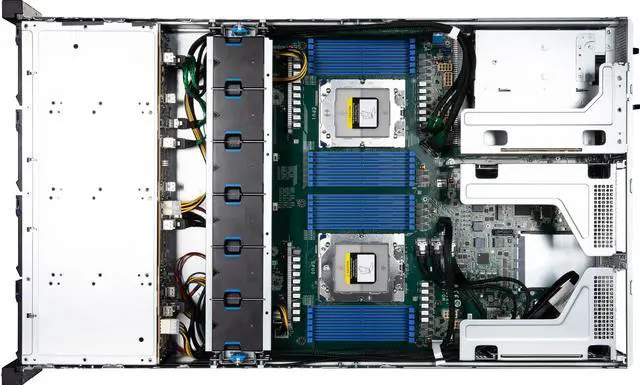 Alt view image 6 of 6 - MSI S2206-02 Server Barebones, Dual AMD EPYC™ 9004 Series Processors, 4 NVMe Hybrid Hot-swap drive bays + 8 NVMe Hybrid Hot-swap drive bays, 2x 10Gb Networking.