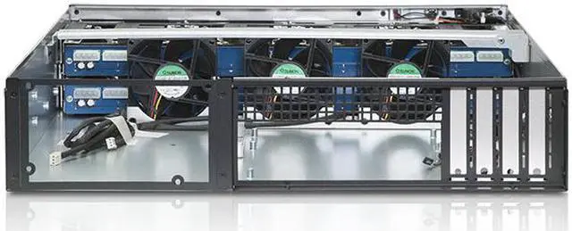 Alt view image 5 of 10 - 2U 8-Bay Trayless Storage Server Rackmount Chassis 12Gb/s HDD SFF-8643 Backplane