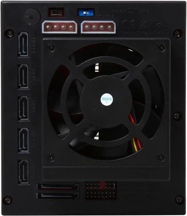 Alt view image 4 of 7 - iStarUSA BPU-350SATA 3x5.25" to 5x3.5" SAS/SATA 6.0 Gb/s Hot-Swap Cage