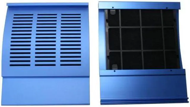 Alt view image 2 of 3 - iStarUSA Bezel-BLUE-400 D-Storm Blue Aluminum Bezel with Filter Tray for D-406-ND - OEM