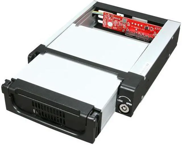 Alt view image 4 of 6 - iStarUSA T-7-SA Rugged 5.25" to 3.5" SATA SAS 6 Gbps HDD Hot-swap Rack