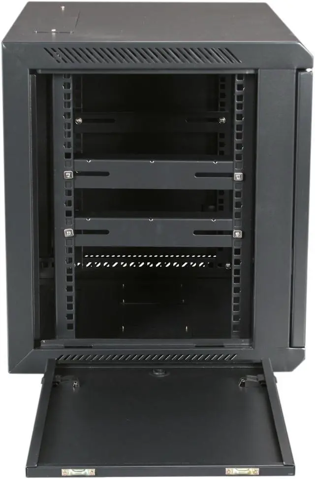 Alt view image 7 of 10 - iStarUSA WM945B 9U 450mm Depth Wallmount Server Cabinet