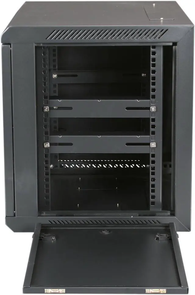 Alt view image 9 of 10 - iStarUSA WM945B 9U 450mm Depth Wallmount Server Cabinet