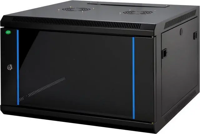 Alt view image 3 of 10 - iStarUSA WM660B 6U 600mm Depth Wallmount Server Cabinet