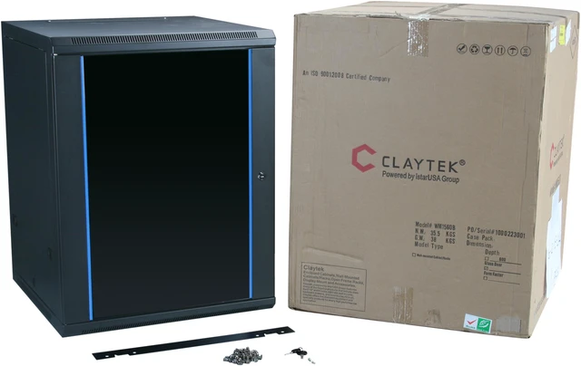 Alt view image 6 of 6 - iStarUSA WM1560B 15U 600mm Depth Wallmount Server Cabinet