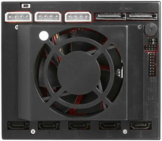 Alt view image 4 of 5 - iStarUSA BPU-350-Silver 3x5.25" to 5x3.5" SATA2.0 Hot-Swap Backplane Raid Cage