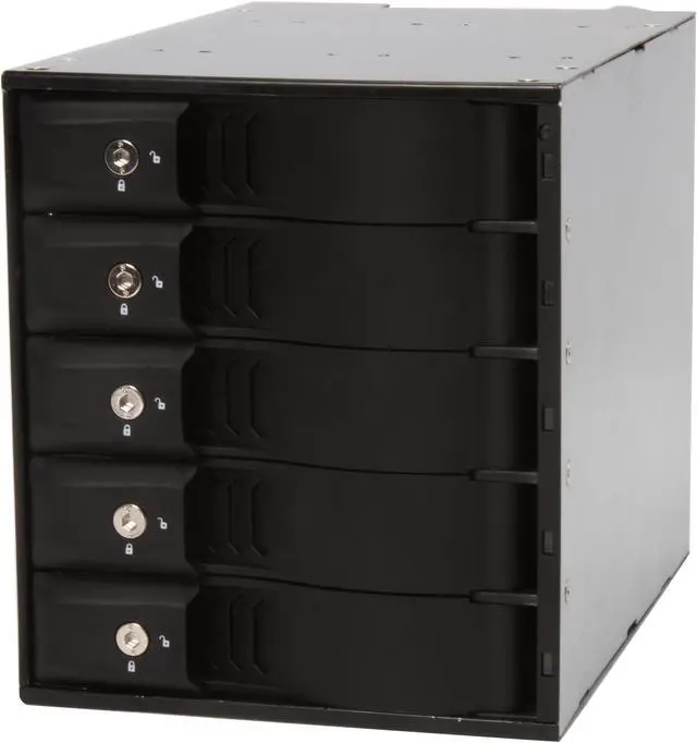 Main image of iStarUSA BPN-350SAS-Black 5 3.5" Drive Bays 3x5.25" to 5x3.5" SATA/SAS Trayless Hot-Swap Backplane RAID Cage - OEM