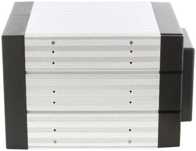 Alt view image 2 of 10 - iStarUSA BPU-340SATA-BLUE 3x5.25" to 4x3.5" SAS/SATA 6.0 Gb/s Hot-Swap Cage - OEM
