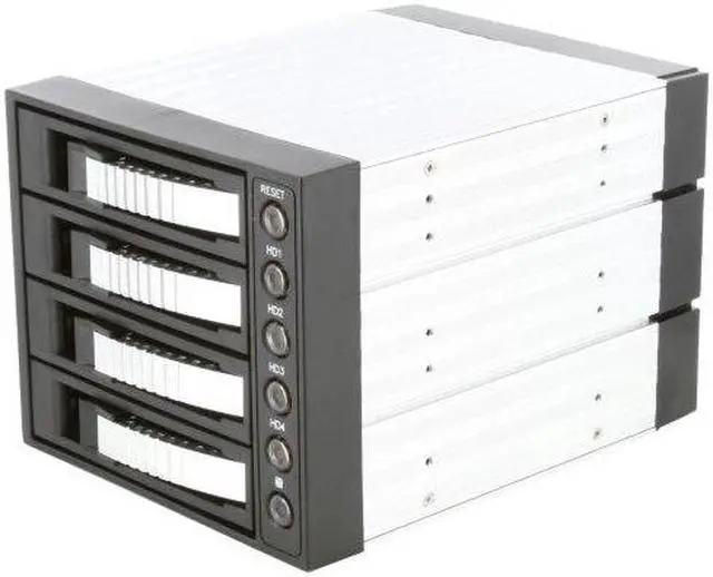 Main image of iStarUSA BPU-340SATA-SILVER 3x5.25" to 4x3.5" SAS/SATA 6.0 Gb/s Hot-Swap Cage - OEM