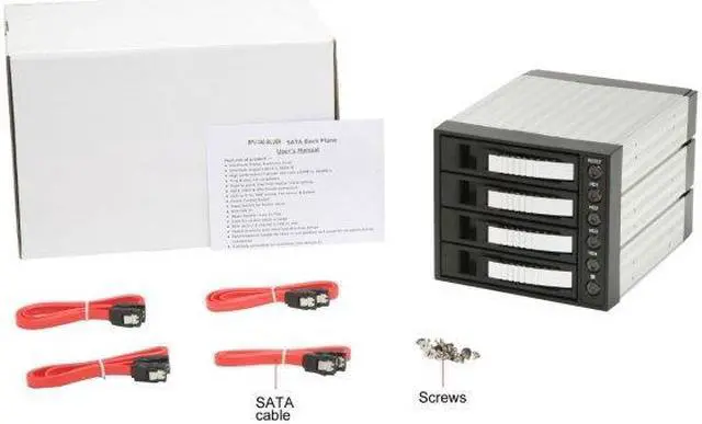 Alt view image 10 of 10 - iStarUSA BPU-340SATA-SILVER 3x5.25" to 4x3.5" SAS/SATA 6.0 Gb/s Hot-Swap Cage - OEM
