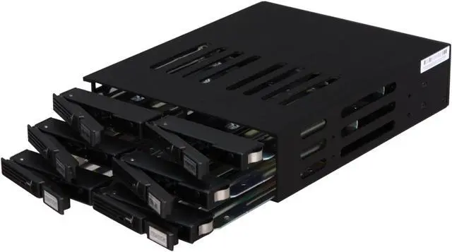 Alt view image 3 of 5 - iStarUSA BPU-126-SA 1 x 5.25" to 6 x 2.5" SATA 6.0 Gb/s Hot-Swap Cage - OEM