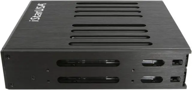 Alt view image 3 of 5 - iStarUSA BPU-124V2-SS 1 x 5.25" to 4 x 2.5" SATA/SAS 6.0 Gb/s Hot-Swap Cage