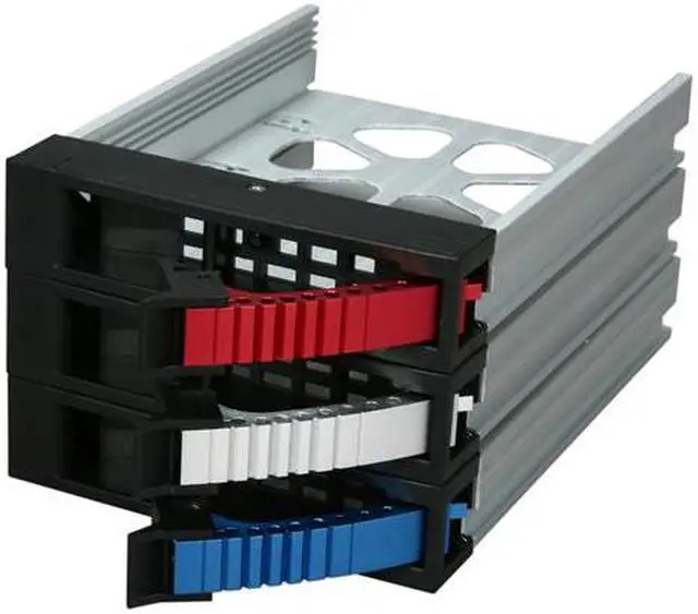 Alt view image 3 of 6 - iStarUSA BPU-HSTRAY-RSBL Red/Silver/Blue SAS/SATA Colored Handles Hard Drive Tray pack - OEM