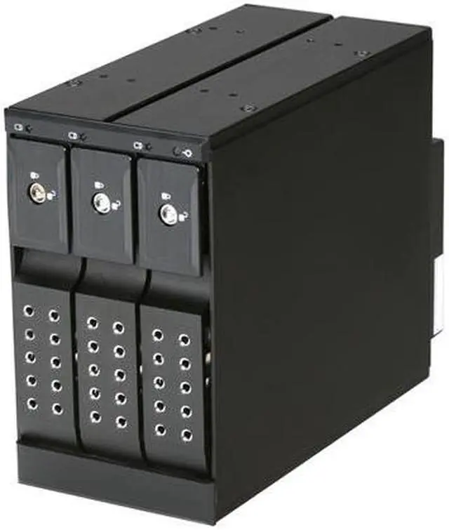 Main image of iStarUSA BPN-DE230SS-BLACK 2 x 5.25" to 3 x 3.5" SAS/SATA Trayless Hot-Swap Cage - OEM
