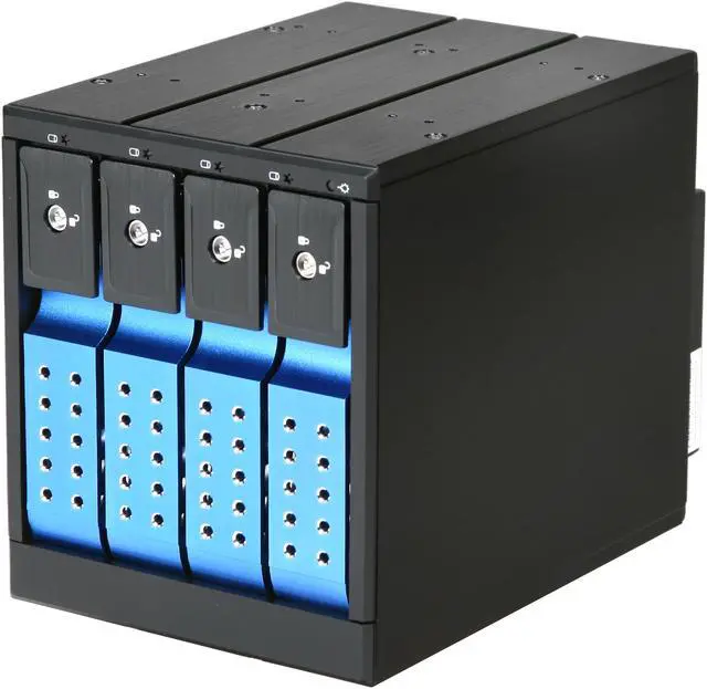 Main image of iStarUSA BPN-DE340SS-BLUE 3 x 5.25" to 4 x 3.5" SAS / SATA 6 Gbps HDD Hot-swap Rack - OEM