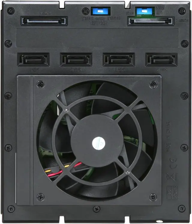 Alt view image 4 of 5 - iStarUSA BPN-DE340SS-BLUE 3 x 5.25" to 4 x 3.5" SAS / SATA 6 Gbps HDD Hot-swap Rack - OEM