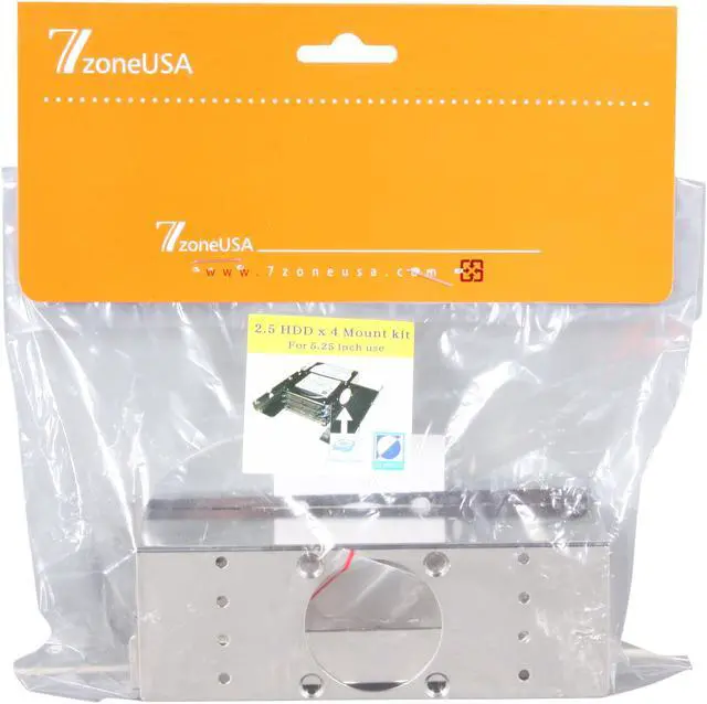 Alt view image 8 of 8 - iStarUSA RP-4HDD255F 4x 2.5" HDDs/SSDs to 5.25" Drive Bay Bracket