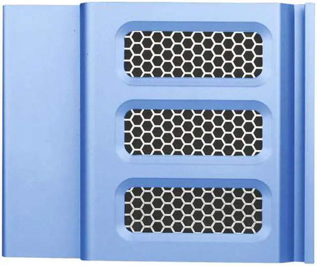 Alt view image 2 of 2 - iStarUSA DD-400-SE-BLUE Stylish SE Aluminum 4U Bezel for iStarUSA D-400 Series Chassis