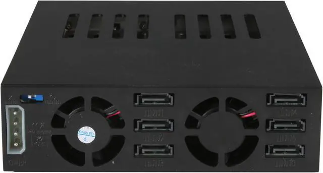 Alt view image 4 of 6 - iStarUSA BPU-126-SA-SAGE25P 1 x 5.25" to 6 x 2.5" SATA 6.0 Gb/s Hot-Swap Cage w/ 6 - 2.5in silicon hard drive sleeves