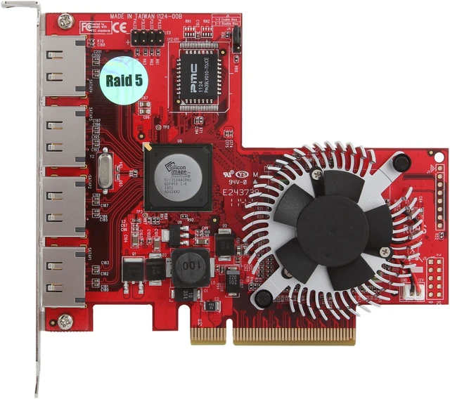 Alt view image 3 of 4 - iStarUSA RAID-SIL3124-4PM PCI-Express x8 SATA II (3.0Gb/s) 4 x eSATA Port with Port Multiplier Function RAID Controller
