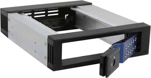 Alt view image 5 of 6 - iStarUSA BPN-DE110SS-BLUE Trayless 5.25" to 3.5" SATA SAS 6 Gbps HDD Hot-swap Rack