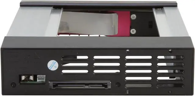 Alt view image 4 of 5 - iStarUSA BPN-DE110SS-RED Trayless 5.25" to 3.5" SATA SAS 6 Gbps HDD Hot-swap Rack