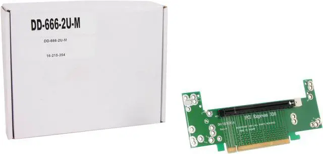 Alt view image 4 of 4 - iStarUSA DD-666-2U-M 2U PCIe x16 to PCIe x16 Riser Card Middle Position