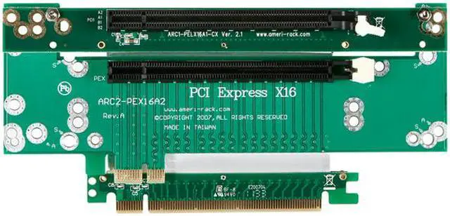 Alt view image 2 of 3 - iStarUSA DD-760630 PCIe x16 and PCIe x1 Riser Card