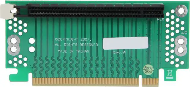 Alt view image 2 of 4 - iStarUSA DD-766R-2U 2U PCIe x16 to PCIe x16 Reversed Riser Card