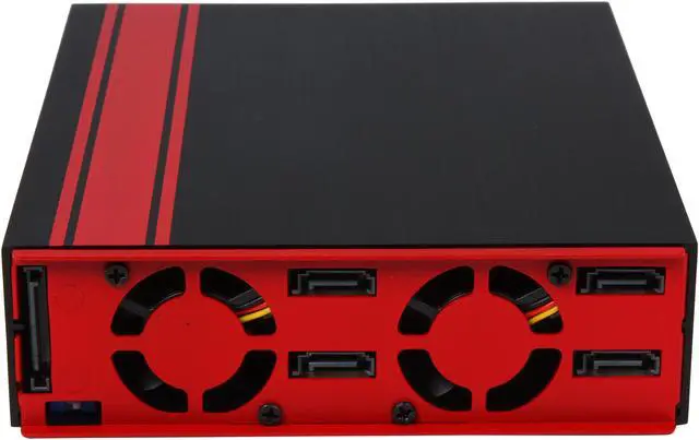 Alt view image 4 of 7 - iStarUSA BPU-124DE-SS 1 x 5.25" to 4 x 2.5" SATA/SAS 6.0Gb/s Hot-Swap Backplane RAID Cage
