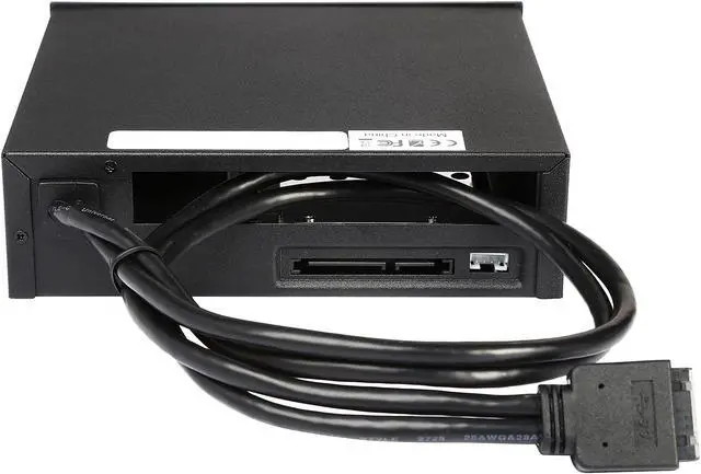 Alt view image 4 of 7 - iStarUSA T-5K25TU-SA 5.25" to Slim ODD and 2.5" SATA 6Gb/s Trayless Hot-Swap Cage with USB 3.0