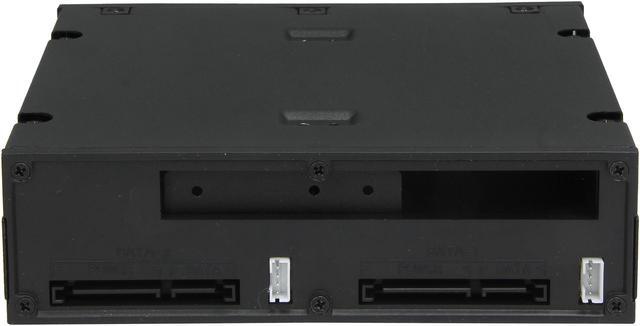 Alt view image 4 of 7 - iStarUSA T-5K225T-SA 5.25" to Slim ODD and 2x2.5" SATA 6Gb/s Trayless Hot-Swap Cage