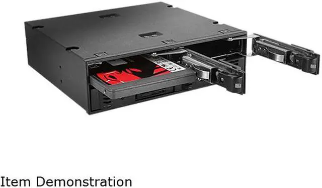 Alt view image 5 of 5 - iStarUSA BPN-124K-SA 5.25" to 4 x 2.5" SATA 6Gb/s Trayless Hot-Swap Cage