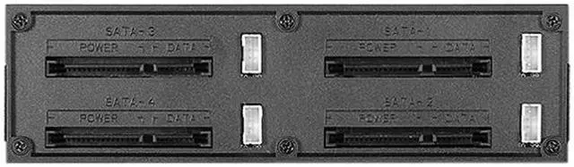Alt view image 3 of 5 - iStarUSA BPN-124K-SA 5.25" to 4 x 2.5" SATA 6Gb/s Trayless Hot-Swap Cage