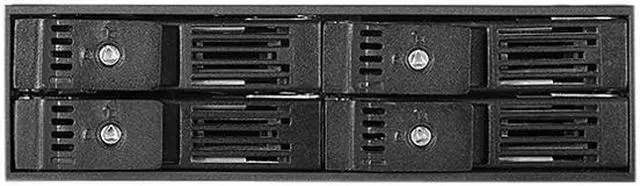 Alt view image 2 of 5 - iStarUSA BPN-124K-SA 5.25" to 4 x 2.5" SATA 6Gb/s Trayless Hot-Swap Cage