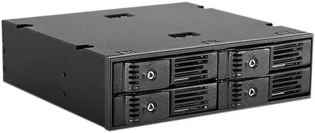 Main image of iStarUSA BPN-124K-SA 5.25" to 4 x 2.5" SATA 6Gb/s Trayless Hot-Swap Cage