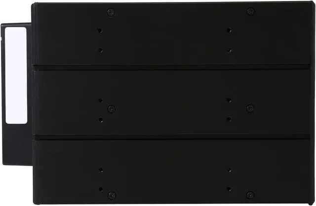 Alt view image 4 of 7 - iStarUSA BPN-DE340SS-WB 3x5.25" to 4x3.5" SAS/SATA 6.0 Gb/s Trayless Hot-Swap Cage with Wood Look Bezel