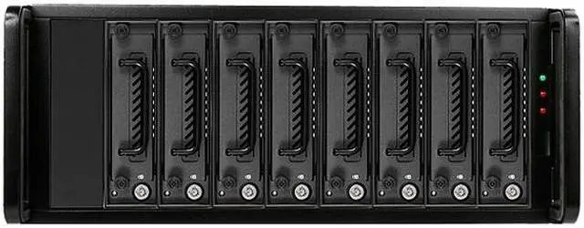 Alt view image 2 of 4 - RAIDAGE DAGE408U40TG5-ES 8 x 3.5" Drive Bays 4U SAS/SATA 6.0 Gb/s eSATA Hotswap Enclosure