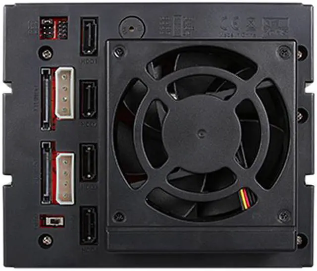 Alt view image 3 of 6 - iStarUSA BPU-340SATA-KL 3x 5.25" to 4x 3.5" 2.5" SAS SATA 6 Gbps HDD SSD Hot-swap Rack with Key Lock