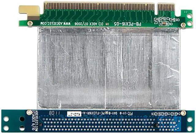 Alt view image 3 of 3 - iStarUSA DD-766R-C5-02 PCIe x16 to PCIe x16 Reversed Riser Card with 5cm Ribbon Cable
