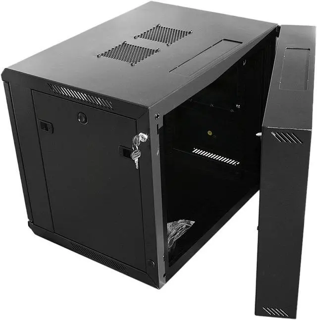 Alt view image 3 of 10 - iStarUSA WMZ-955 9U 550mm Depth Swing-out Wallmount Server Cabinet