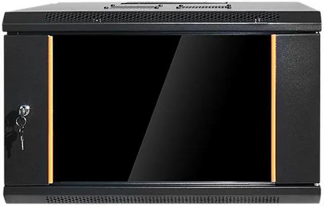 Alt view image 2 of 6 - iStarUSA WMZ655-KBR1U 6U 550mm Depth Swing-out Wallmount Server Cabinet with 1U Keyboard Drawer