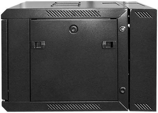 Alt view image 3 of 6 - iStarUSA WMZ655-KBR1U 6U 550mm Depth Swing-out Wallmount Server Cabinet with 1U Keyboard Drawer